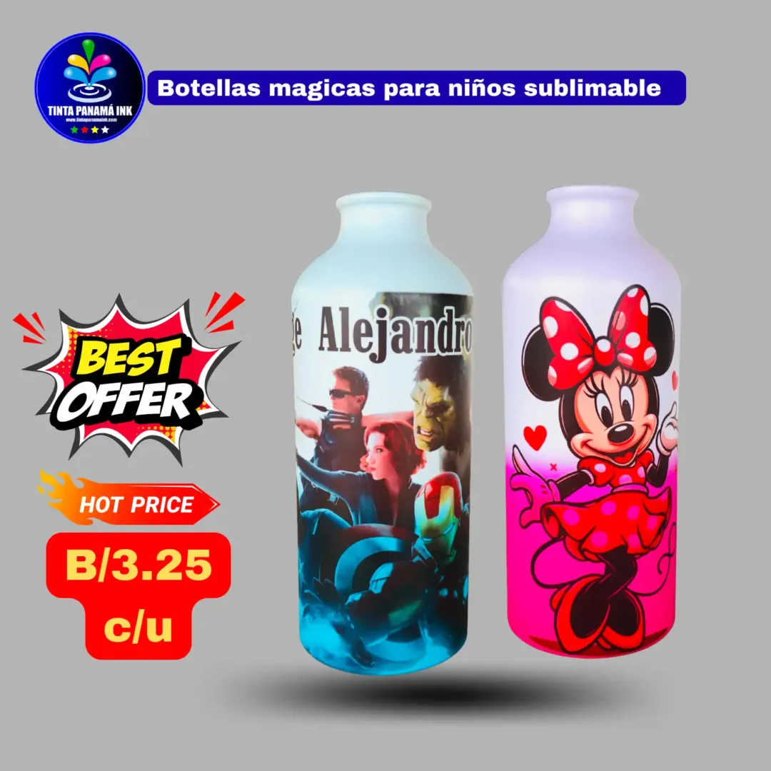 botellas magica para sublimar