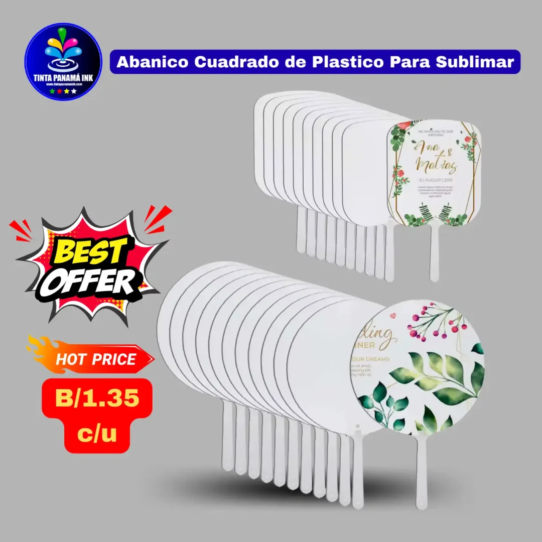 abanicos de PVC para sublimar
