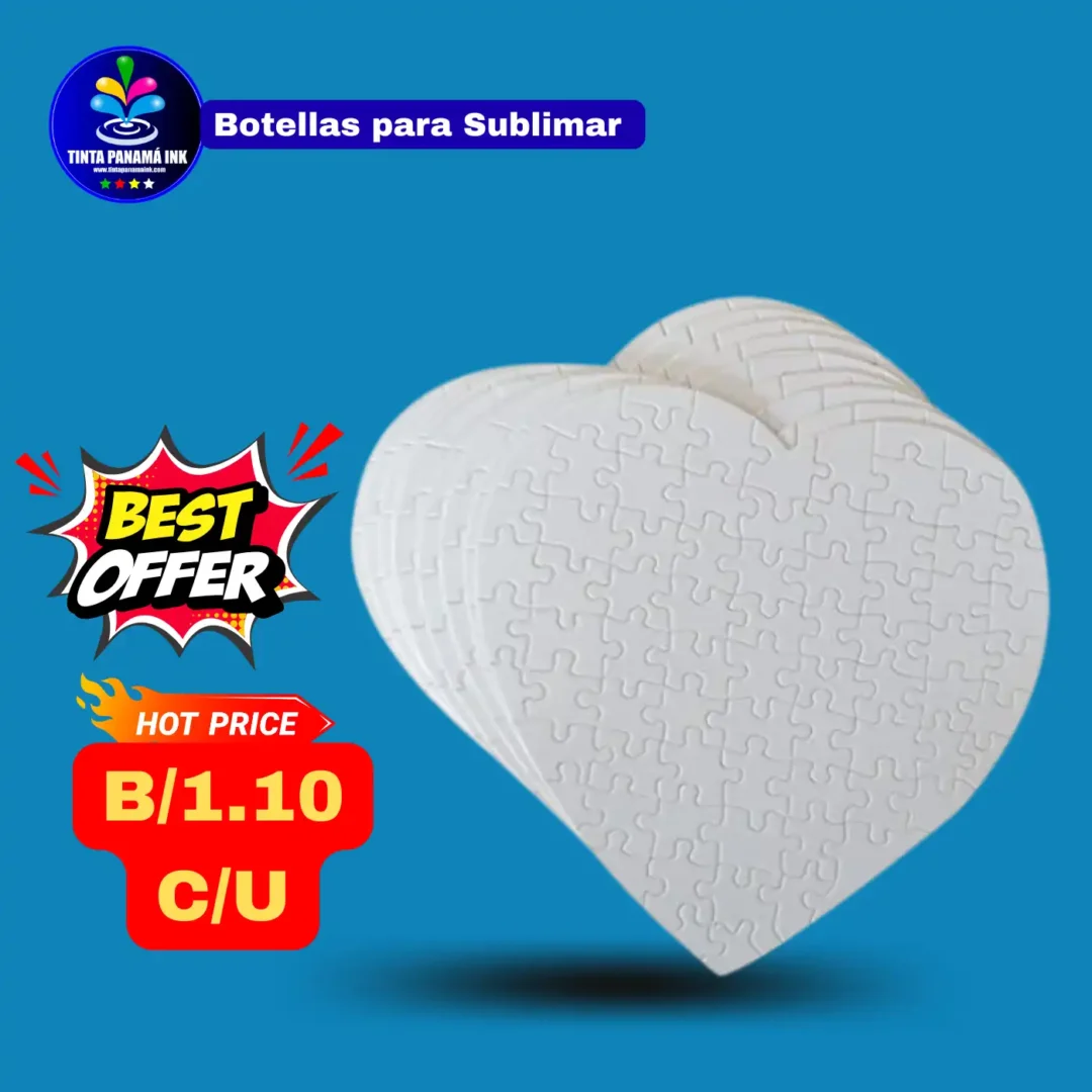 rompecabezas de corazón para sublimar