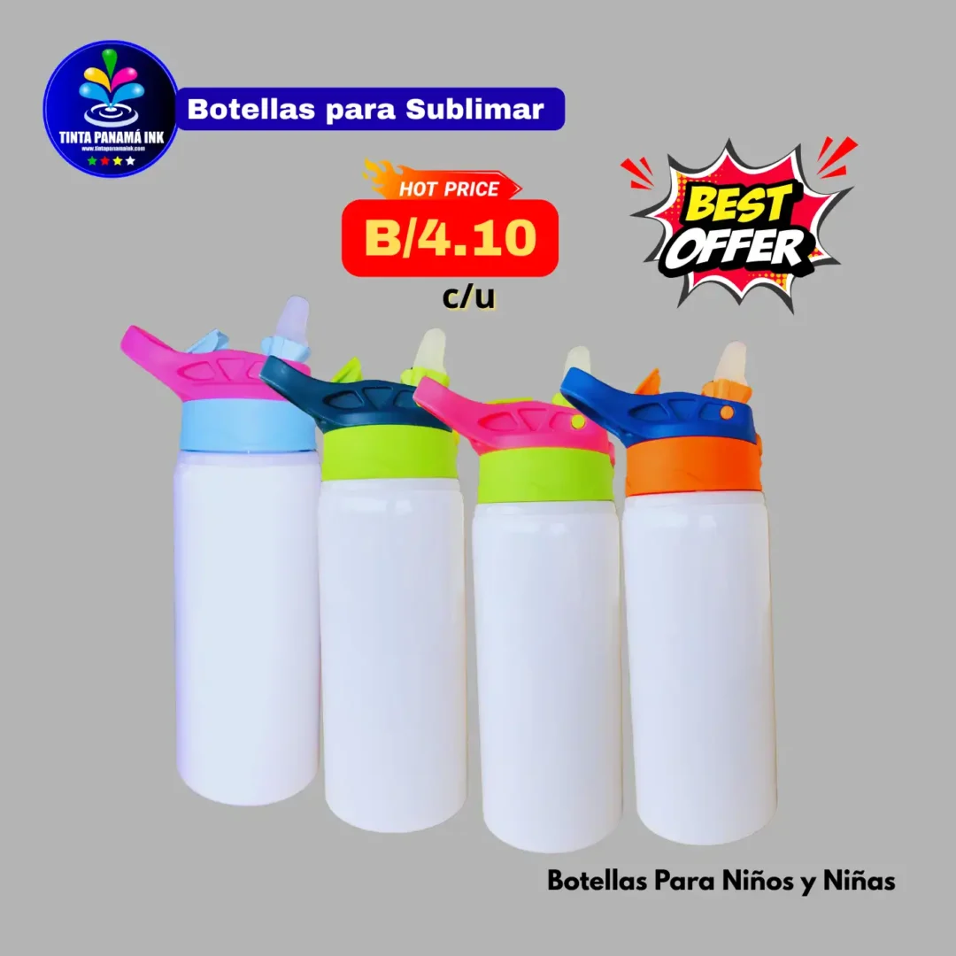botellas para aluminio de niños