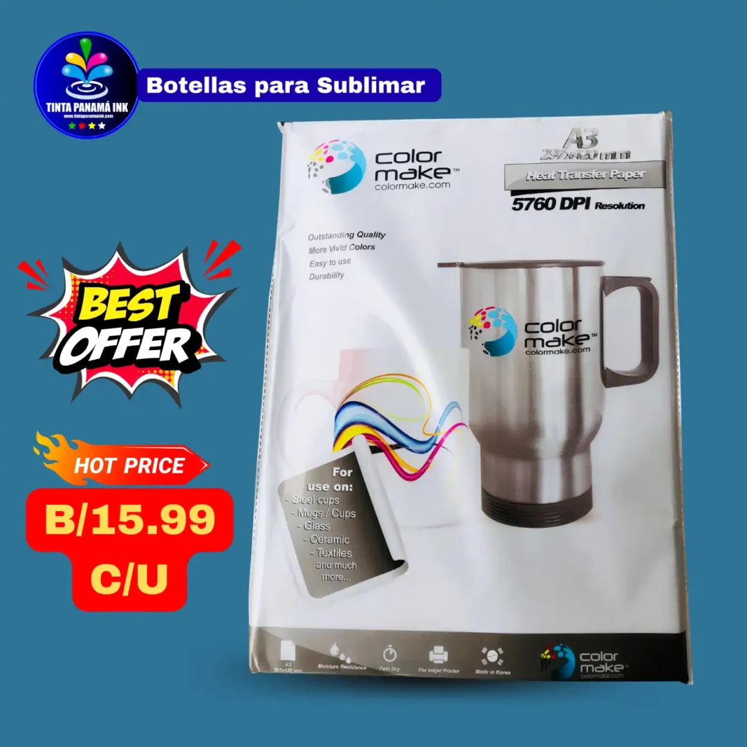 Papel de sublimación A3 Color make