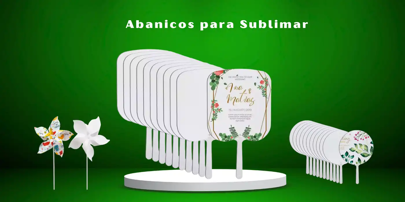 Abanicos para sublimar de PVC