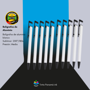 Bolígrafos de Aluminio Blanco