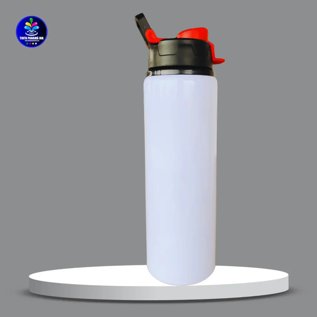 Botella de 750 ml con tapa Roja para sublimar