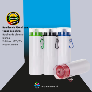 Botellas Deportivas de 75ml con Tapa de Colores