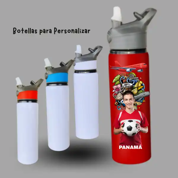 Botellas de 750 ml con franjas para sublimar