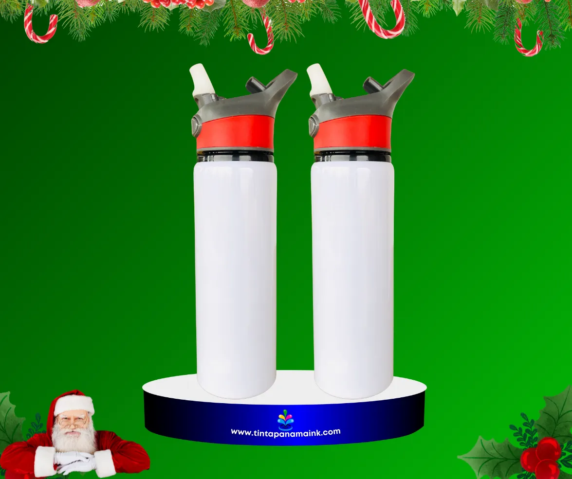 Botellas tapa rojas para sublimar