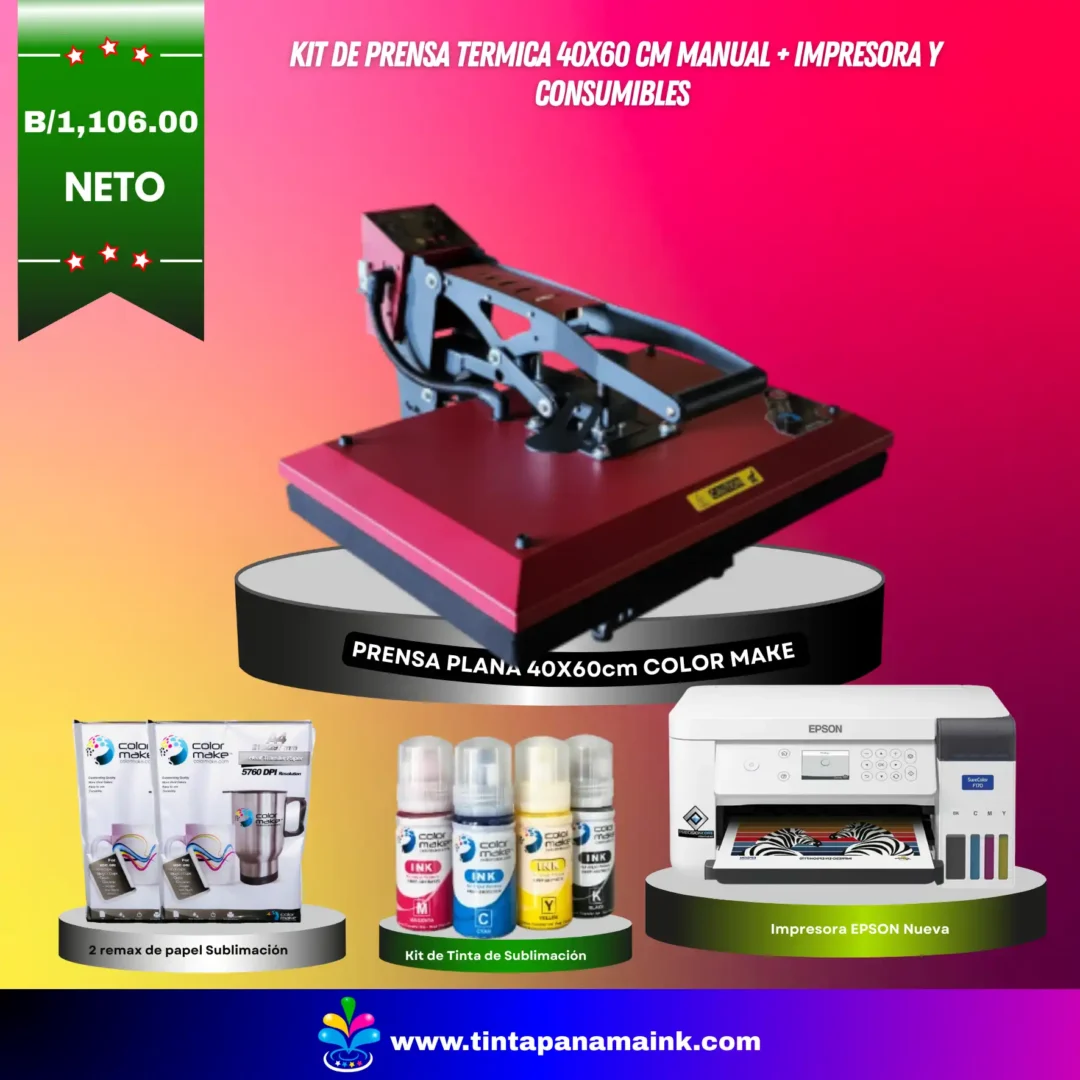 Combo de prensa plana 40x60 cm