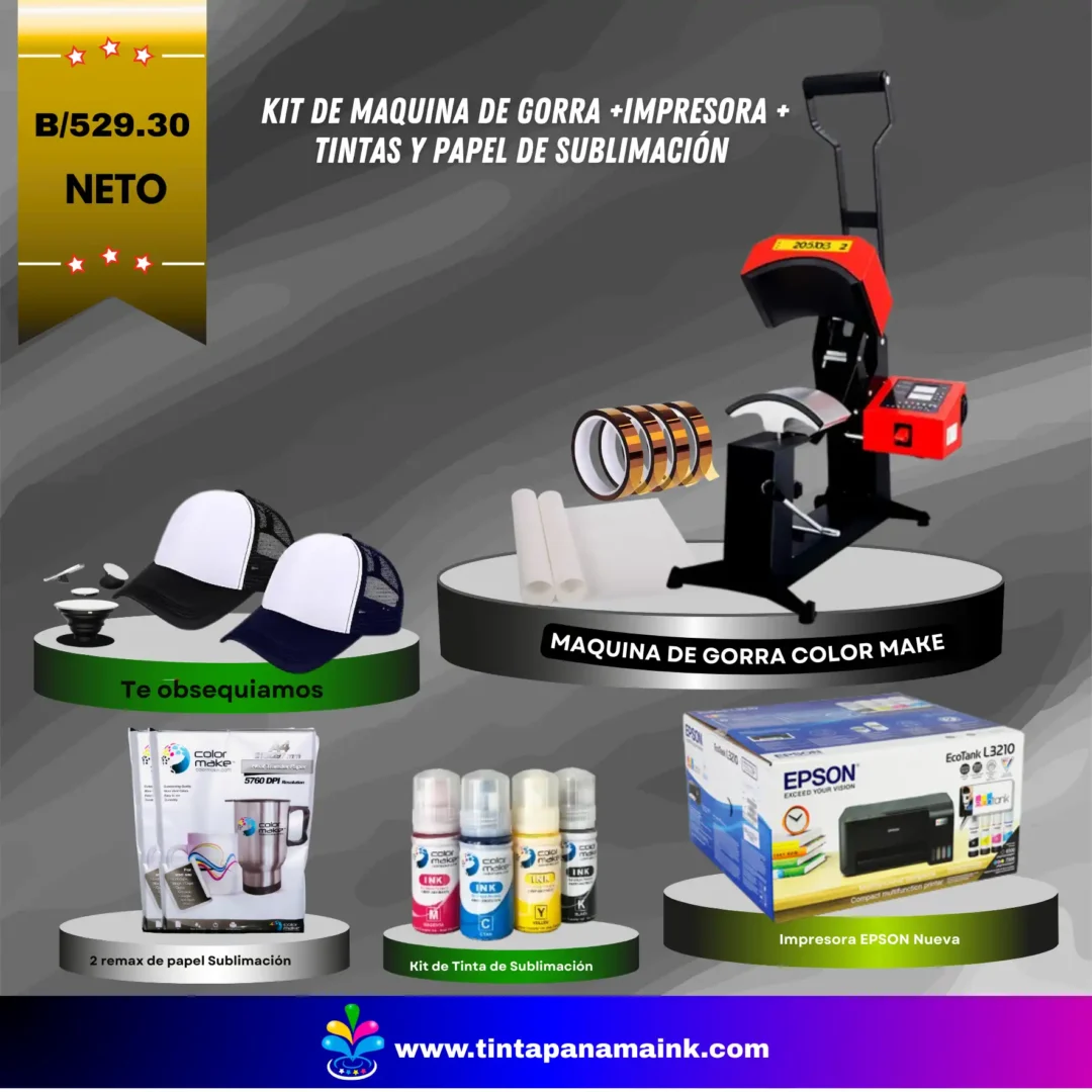 Combo de maquina de Gorras