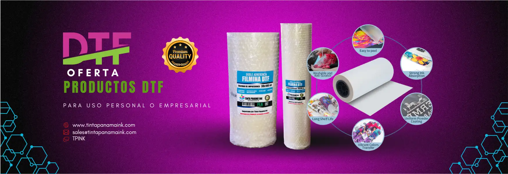 Filminas DTF en rollo