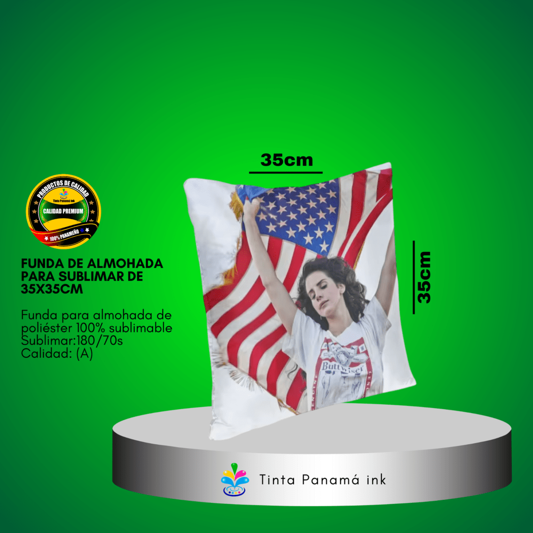 Funda de Almohada de 35x35 cm Para Sublimar
