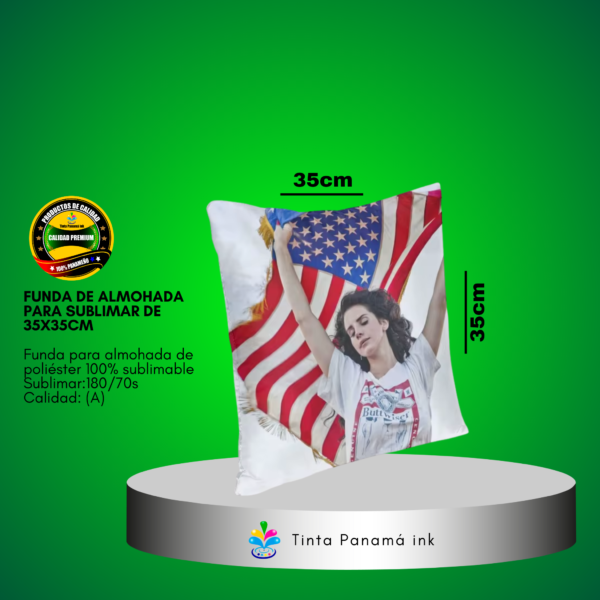Funda de Almohada de 35x35 cm Para Sublimar
