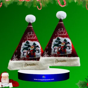 Gorros Navideños para Niñas Personalizados