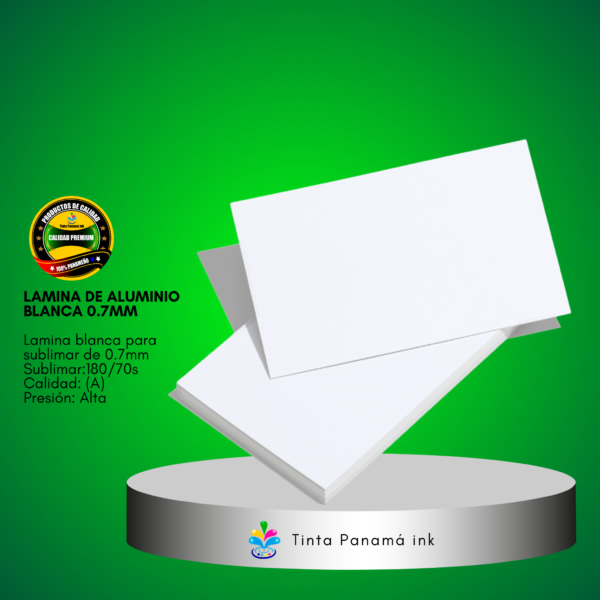 Lamina de Aluminio Blanca 0.7mm