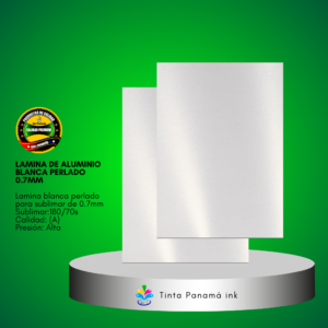 Lamina de Aluminio Blanca Perlado 0.7mm