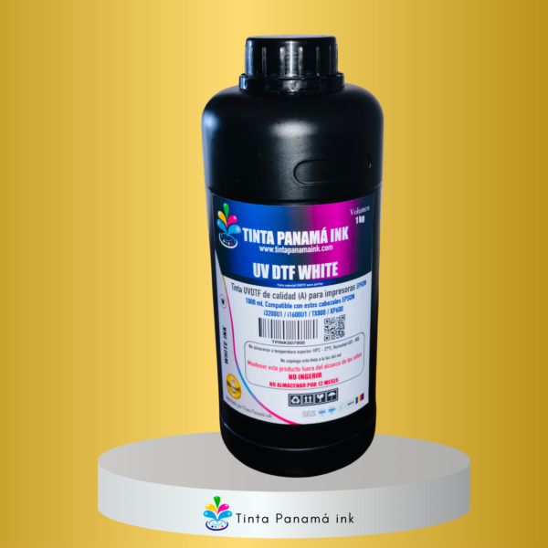Litro de Tinta UV DTF Base Blanca 1kg