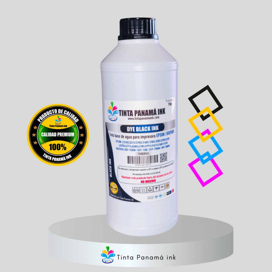 Litro de Tinta Black compatible EPSON, 1OOO ml