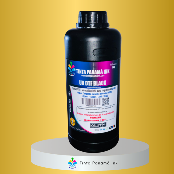 Litro de Tinta UV DTF Black 1000 ml