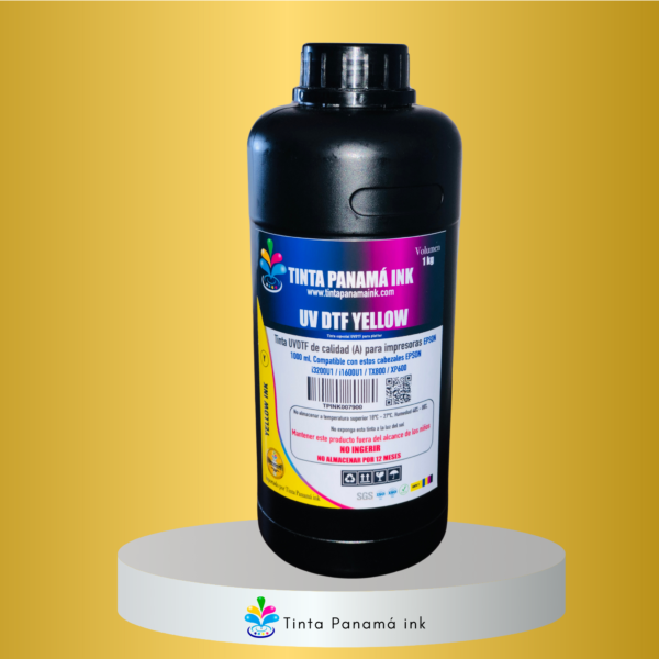 Litro de Tinta UV DTF Yellow 1000 ml