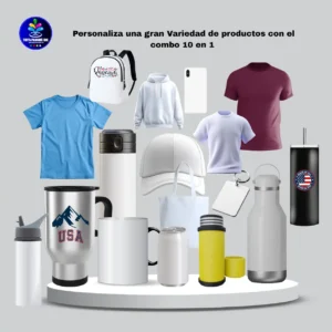 Lo que usted puede sublimar con el combo 10 en 1