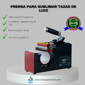 Prensa para sublimar tazas de 11oz