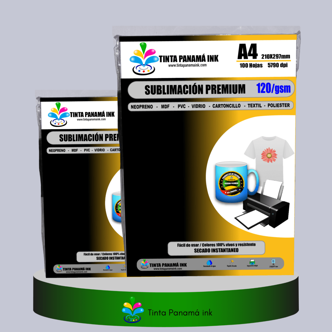 Papel Premium de 120 gramos de instantaneo secado.