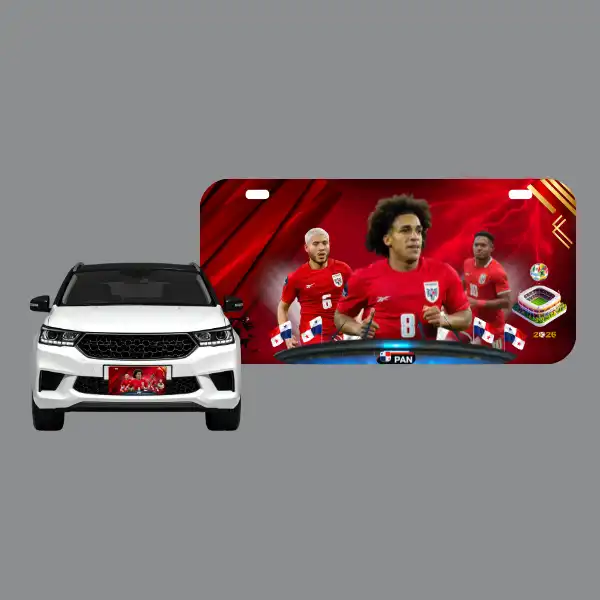 Placa para carro personalizada