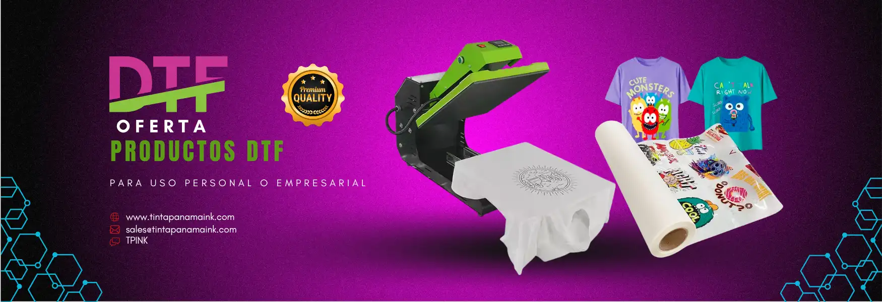 Prensa termica para DTF