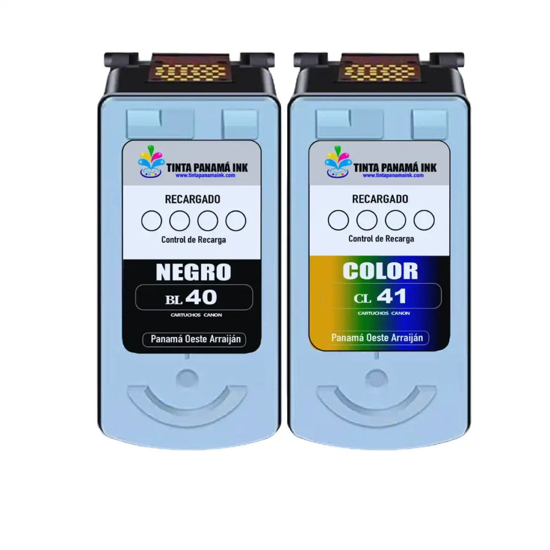 recarga de cartuchos 40 negro y 41 color