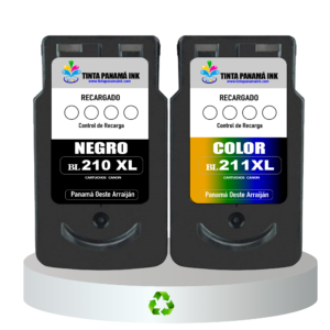 Recarga de Cartuchos Canon PG210XL Negro y CL211XL Color