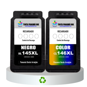 Recarga de Cartuchos Canon PG 145XL Negro y CL146XL Color