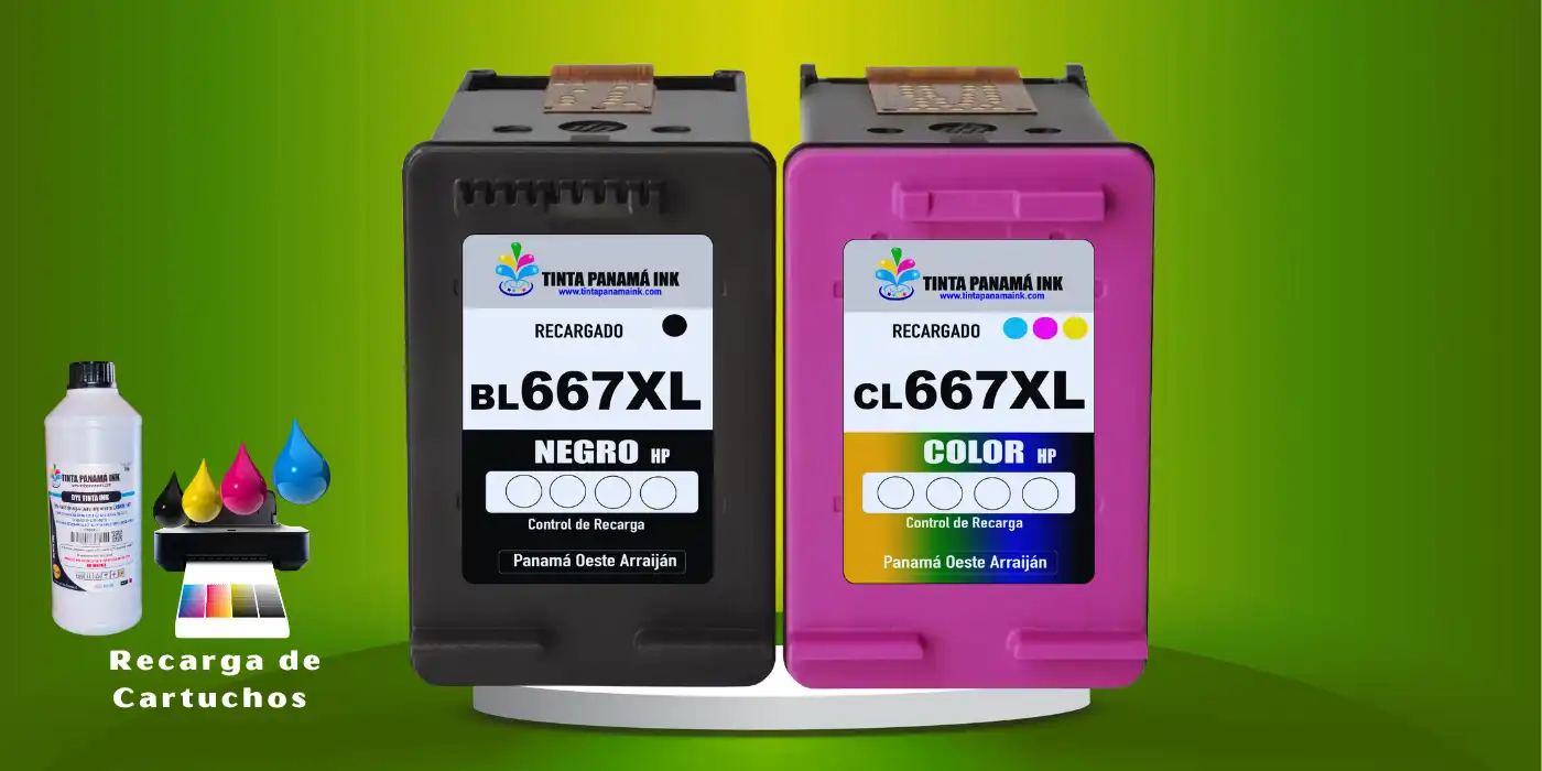 Recarga de cartuchos hp 667XL