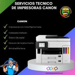 Reparación de impresoras Inkjet CANON MAXIFY.