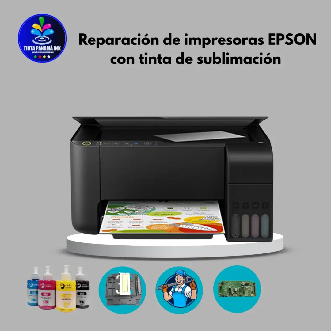 Reparación de impresora con tinta de sublimación
