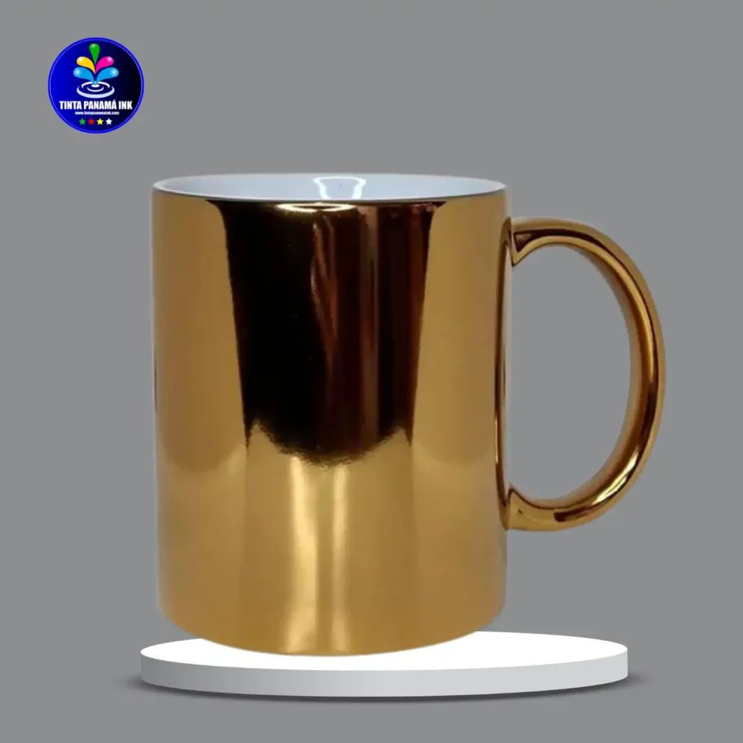 Taza de 11oz color Oro para sublimar
