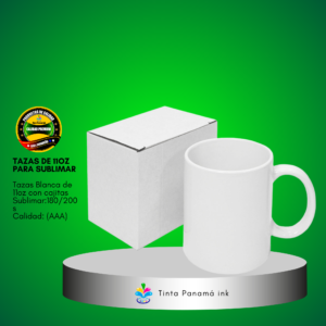 Tazas blanca de 11oz con cajitas