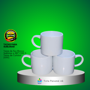 Tazas blanca de 3oz para Sublimar
