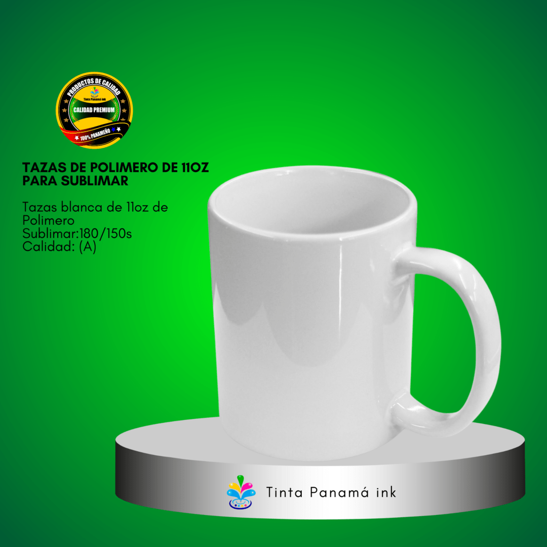 Tazas de Polímero de 11oz Para Sublimar