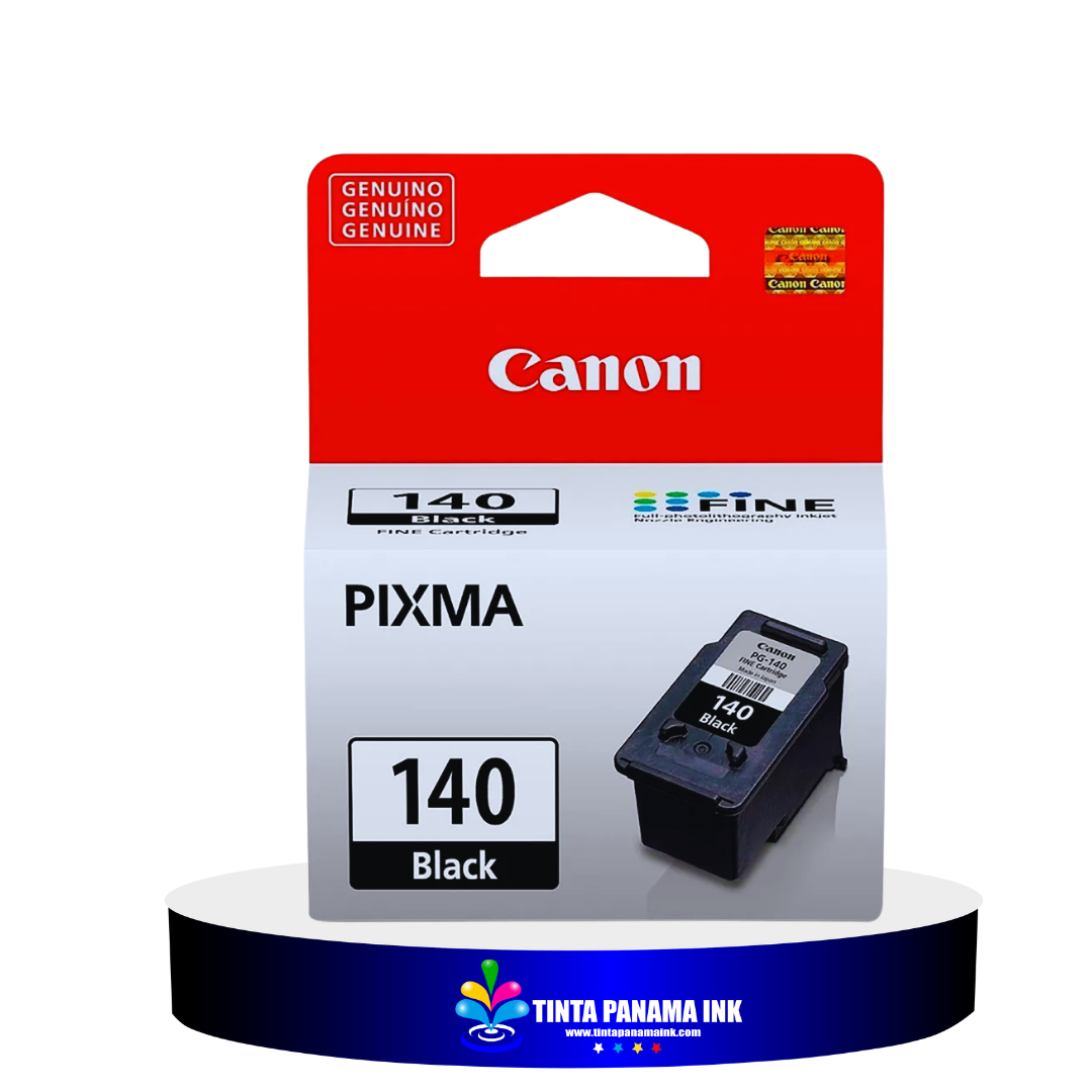 Tinta Canon PG-140 Black Para impresora PIXMA MG3110, MG3210, MG3610, MG4110, MX371, MX391, MX431, MX451, MX471, MX511, MX521
