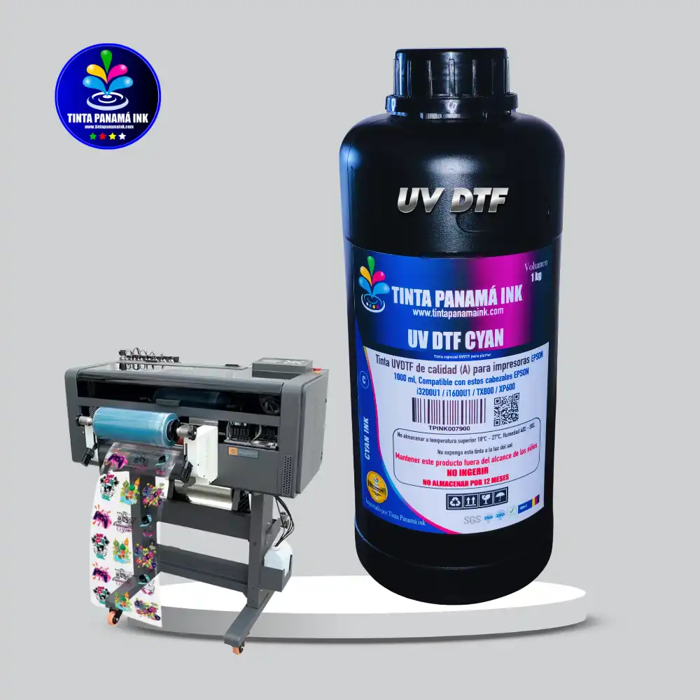 Tinta Cyan UV DTF 1 kg