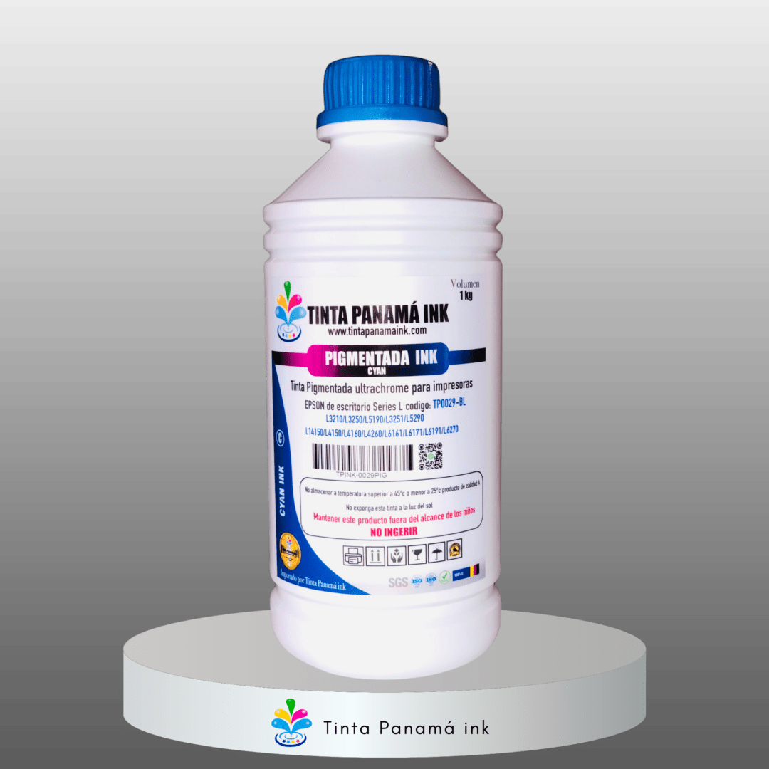 Litro de Tinta Pigmentada para Epson Cyan