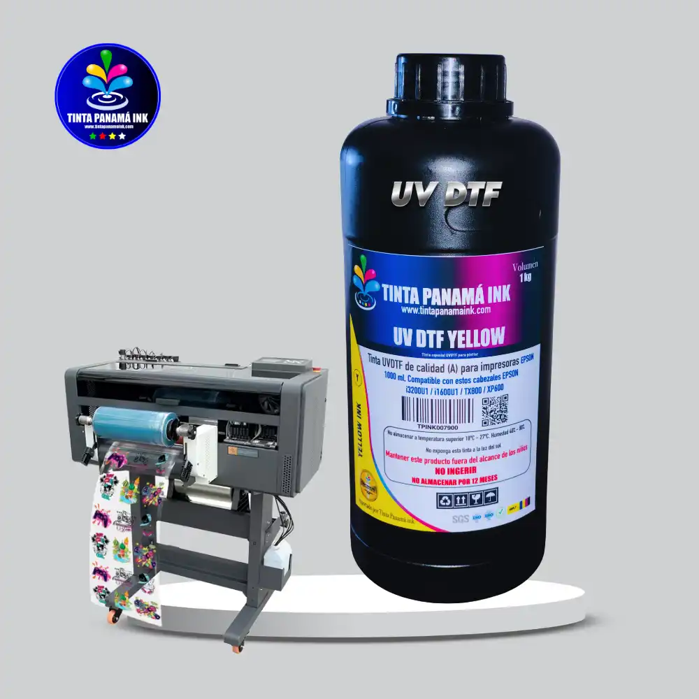 Tinta Yellow UV DTF 1 kg