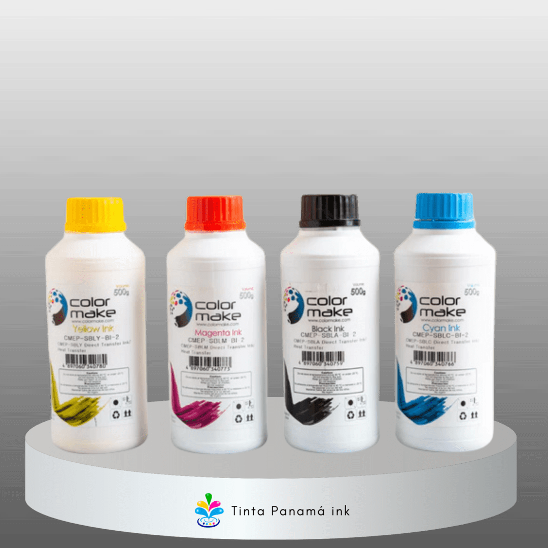 Kit de Tinta de Sublimacion CMYK 500 ml Colormake
