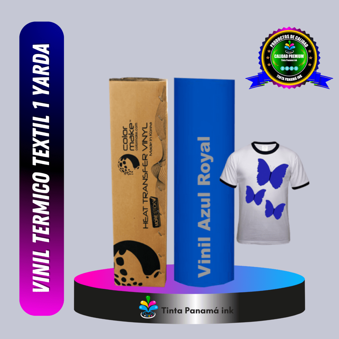 Vinil (PU)Textil Térmico Azul Royal 100cm