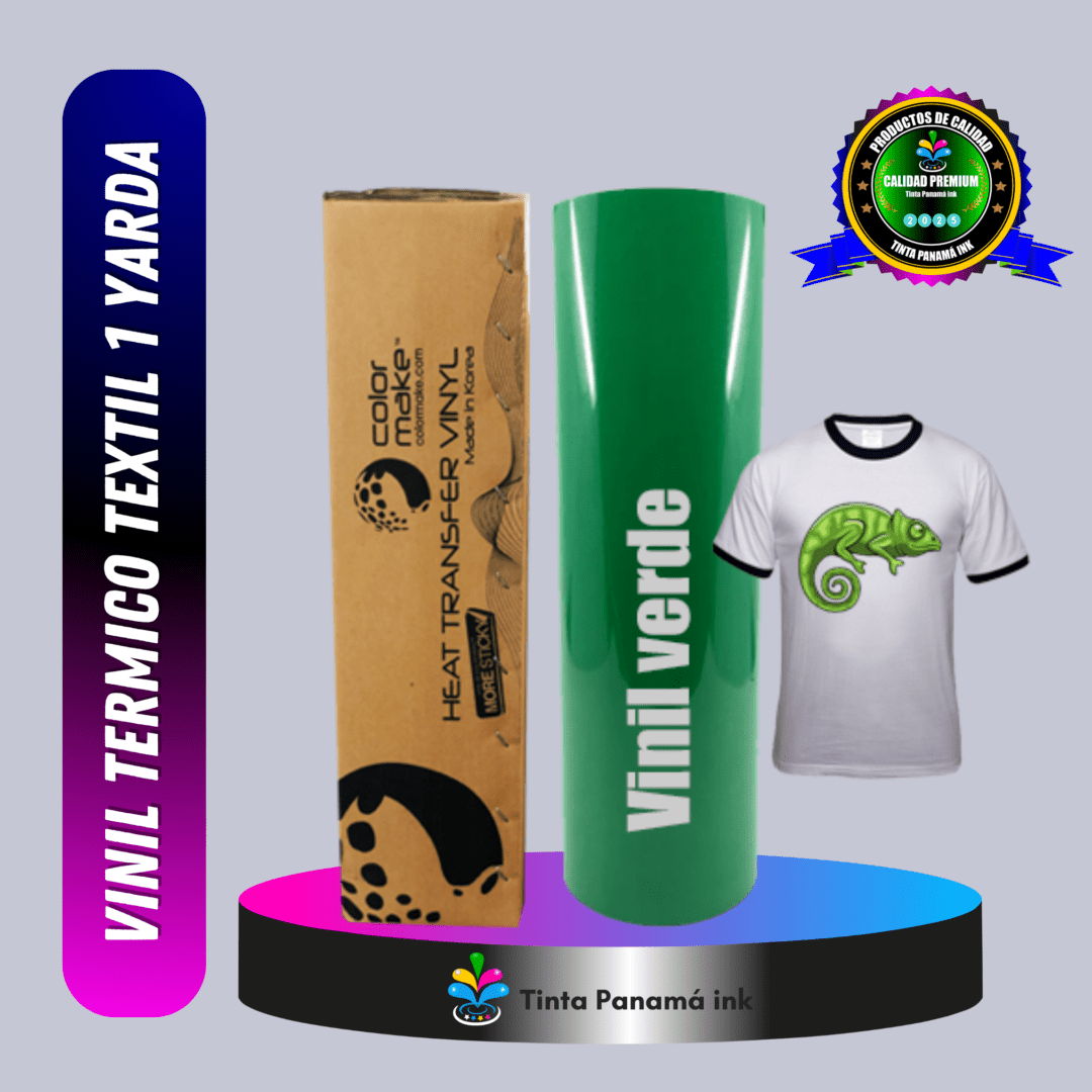 Vinil (PU)Textil Térmico Verde 100 cm