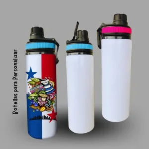 botellas con tapa de colores para sublimar de 750 ml