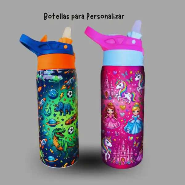 botellas para niños sublimada