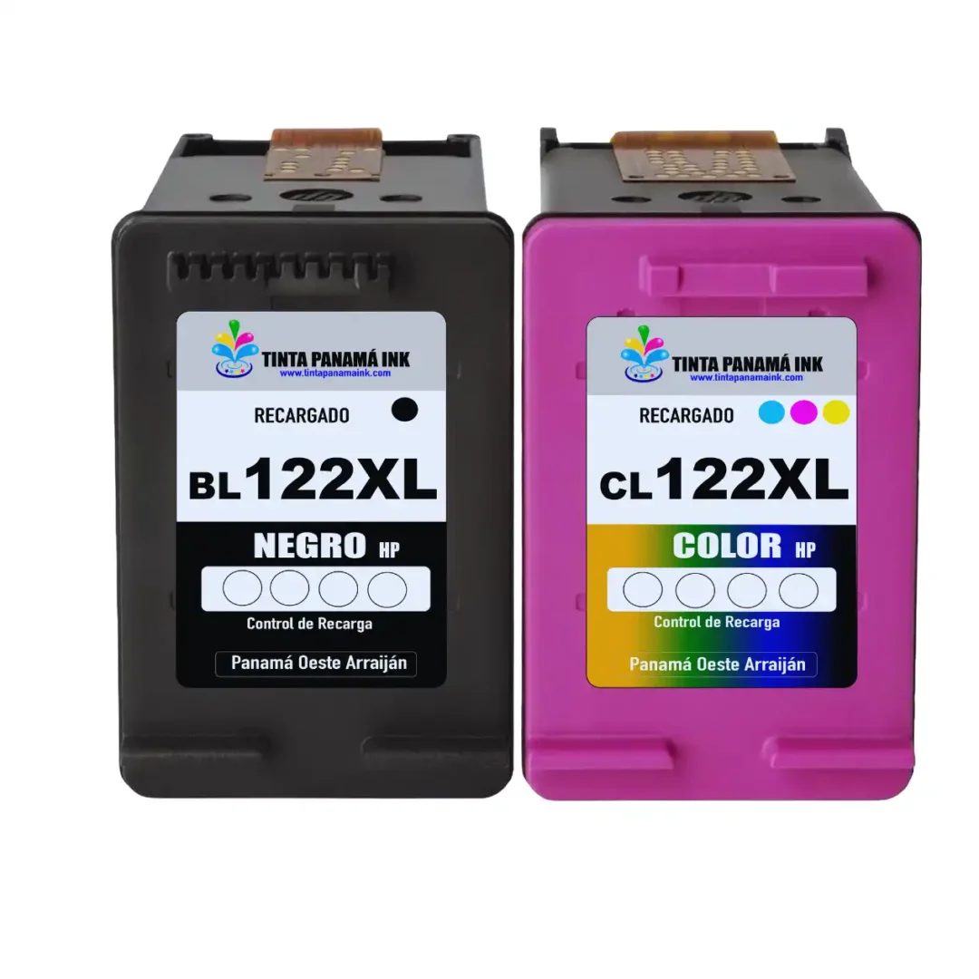 recarga de cartuchos hp 122xl color y negro