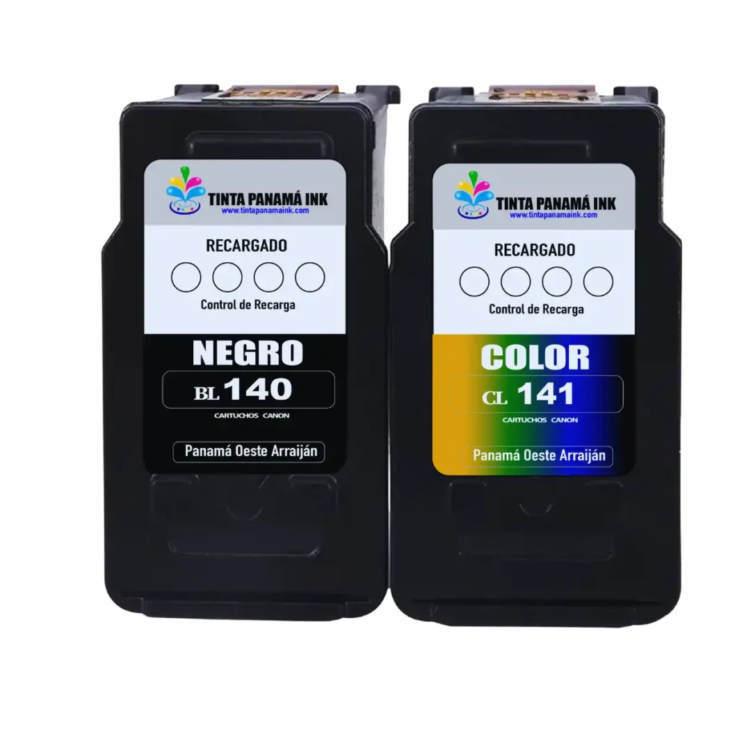 recarga de cartuchos canon 140 negro y 141 color
